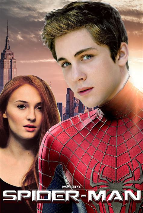 Logan Lerman and Sophie Turner in Marvel Spiderman anyone?