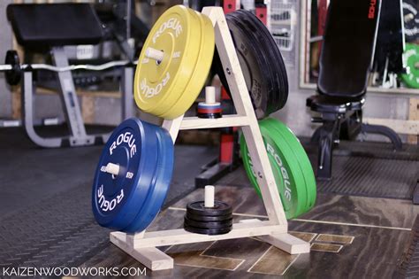 DIY weight plate holder for home gym Homemade Gym Equipment, Diy Gym Equipment, Training ...