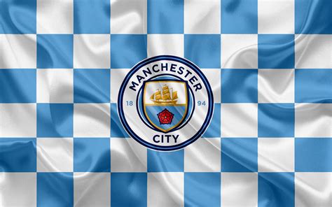 Download Manchester City 4k Checkered Flag Wallpaper | Wallpapers.com