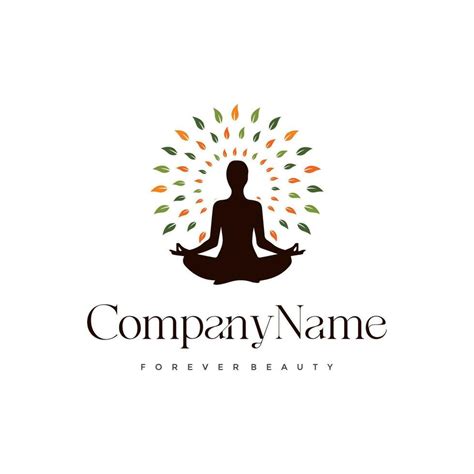 yoga logo design vector free 25345021 Vector Art at Vecteezy