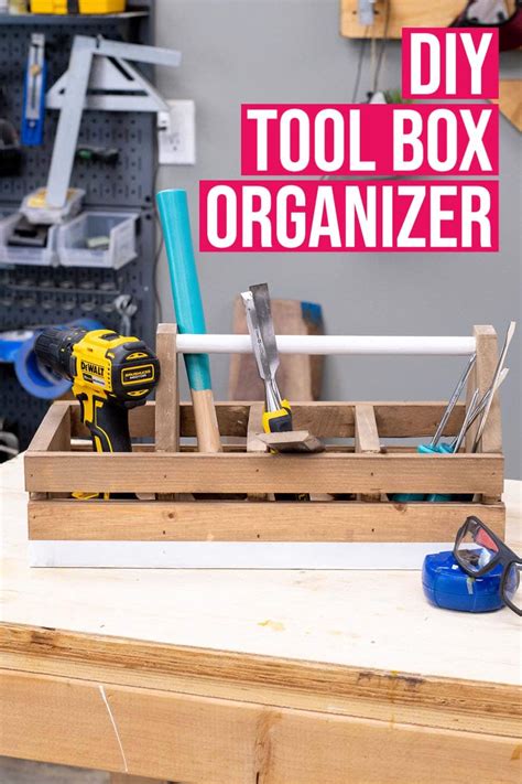 Easy Easy DIY Tool Box Organizer Using Wood - With PLANS - Anika's DIY Life