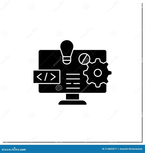 Software Platform Glyph Icon Stock Vector - Illustration of developer, technology: 214802071