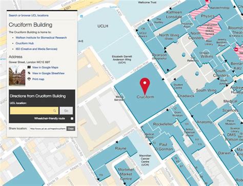 UCL Maps website: new features | UCL News - UCL – University College London