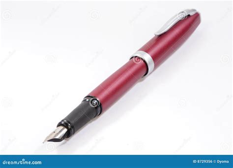 Deep red ink pen stock photo. Image of luxury, note, gold - 8729356