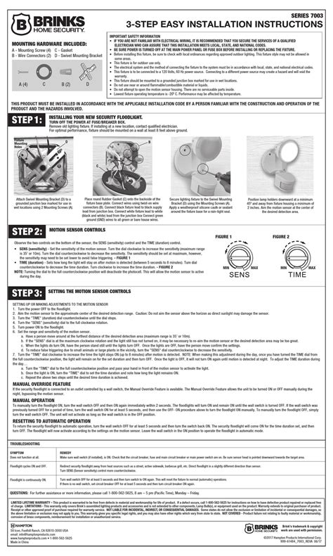 BRINKS 7003 SERIES INSTALLATION INSTRUCTIONS Pdf Download | ManualsLib