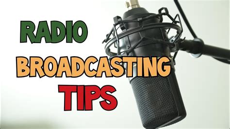 RADIO BROADCASTING TIPS 1: How To Be a Radio Broadcaster (Basic Skills) - YouTube