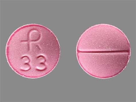 R 33 Pill Images (Pink / Round) | Hi-Tech