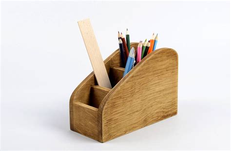 BUY Unusual handmade wooden pencil holder stationery holder handmade ...