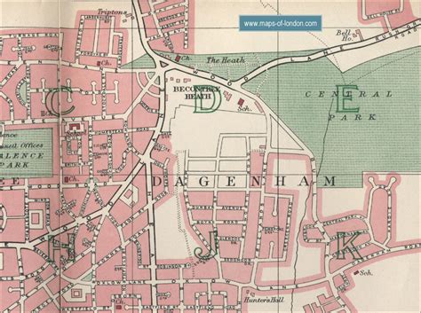 Map of Dagenham, London