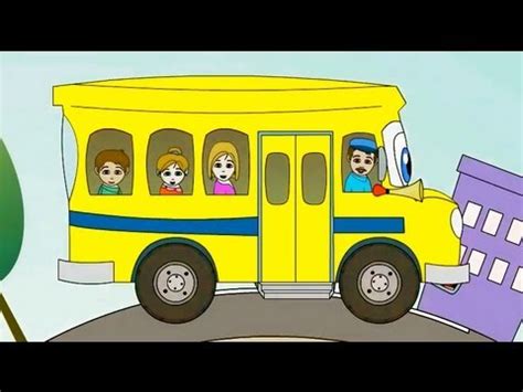 The Wheels on the Bus Nursery Rhyme | Cartoon Animation Song For ...