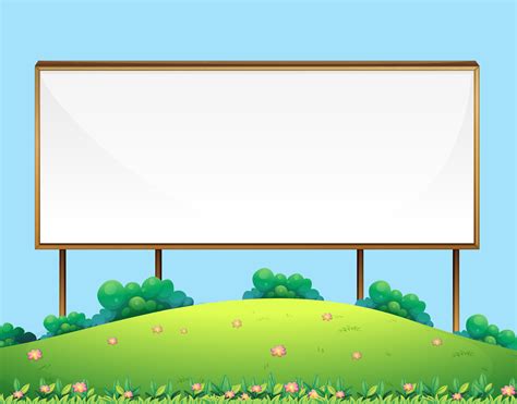 Wooden Blank Sign Board in Nature 361549 Vector Art at Vecteezy