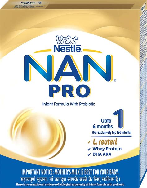 Buy NESTLE NAN PRO STAGE 1 INFANT FORMULA (UPTO 6 MONTHS) - 400 G TIN Online & Get Upto 60% OFF ...