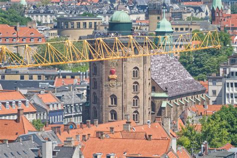 Copenhagen City Hall Tower seen from the Round Tower – and the opposite - Photography by Lars K