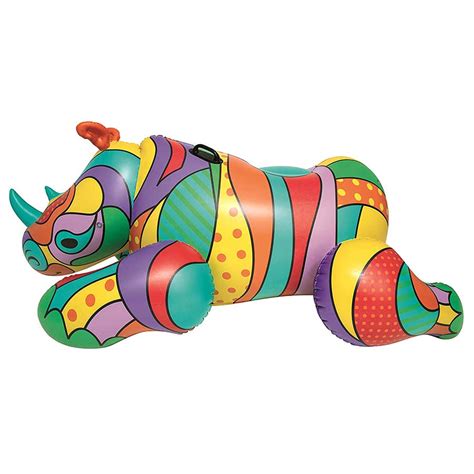 Bestway Inflatable Pop Rhino Pool Float - 6'7""X40""