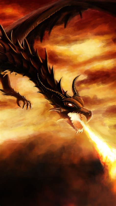 Fire Breathing Dragon Wallpaper