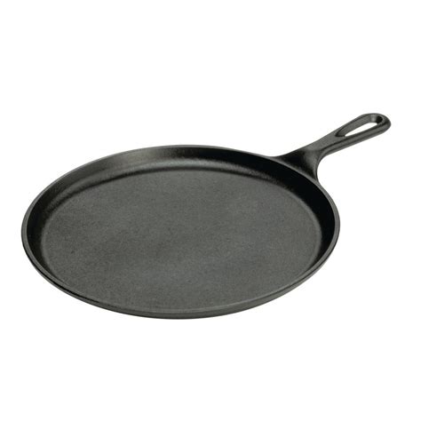 Lodge 10.5 in. Round Cast Iron Griddle-L90G3 - The Home Depot