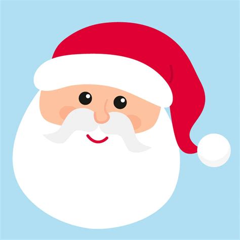 Free & Cute Santa Face Clipart For Your Holiday Decorations - Tulamama