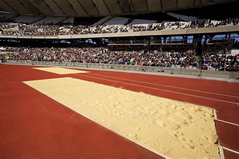 Prestige Stock Photo Long Jump Sand Pit in the Olympic Stadium, London - Image Library