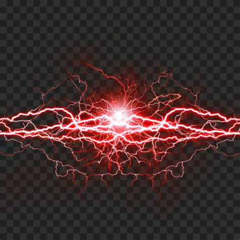 Red Lightning Effect Png