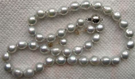 Silver-Blue Akoya Necklace from Pearl Paradise : Pearls • Diamond ...