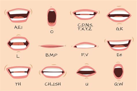 Synchronisation De La Bouche. Parler Les Lèvres De La Bouche Pour L ...