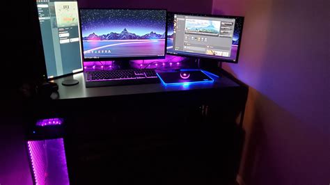 Current setup, still getting used to vertical monitor : r/battlestations