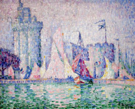 Design is fine. History is mine. — Paul Signac, pointillism paintings: The Bay, 1906....