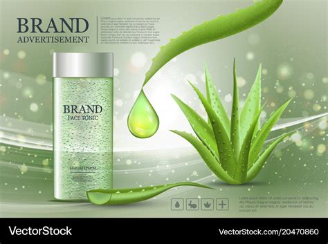 Advertising poster for cosmetic product Royalty Free Vector