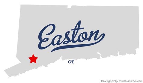 Map of Easton, CT, Connecticut