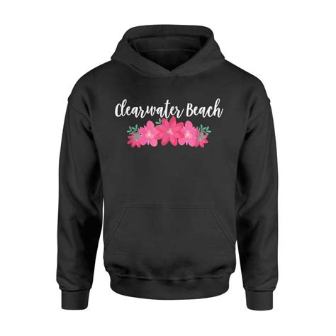 Clearwater Beach Florida Tropical Vacation Hoodie Easy 30 day return policy Clearwater Beach ...