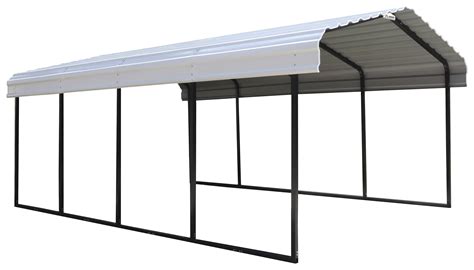 Shelterlogic Steel Carport 12'x20'x7', Black/Eggshell - Walmart.com