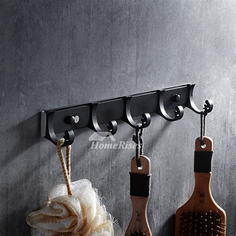 Aluminum Wall Mount 5-Type Oil Rubbed Bronze Hooks Bathroom