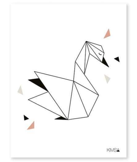 Origami Animals Drawing Ideas 19+ Best Ideas | Geometric drawing, Geometric animals, Origami art