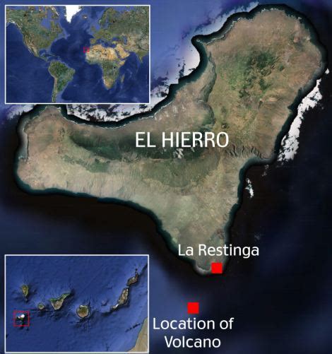 El Hierro Volcano eruption: New Canary Island emerges as underwater volcano rises | Daily Mail ...