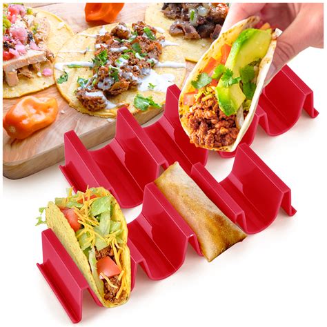 Kalevel Taco Holders Plastic Stand Dishwasher Safe Taco Truck Tray ...