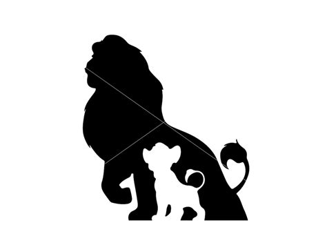 LION KING SVG, Lion King Silhouette Files for Cricut, Lion King Clipart ...