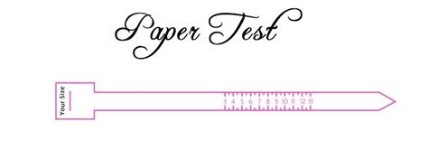 Printable Paper Strip Ring Size - Get What You Need For Free