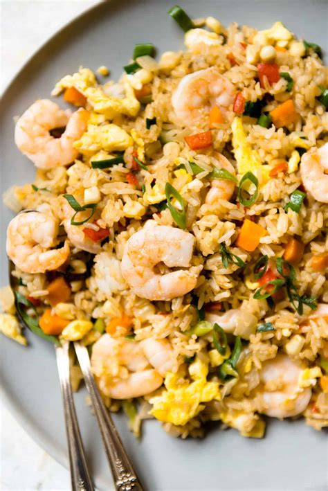 Shrimp & Egg Fried Rice 3 | Healthy Nibbles