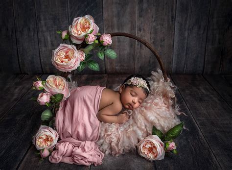 Newborn Girl Photography | Bold, Rich Colors | One Big Happy Photo