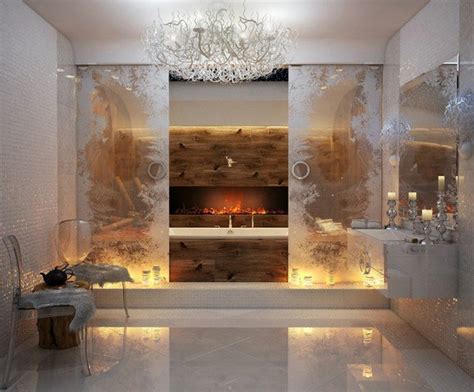 15 Luxury Bathrooms with Fireplaces | Maison Valentina Blog