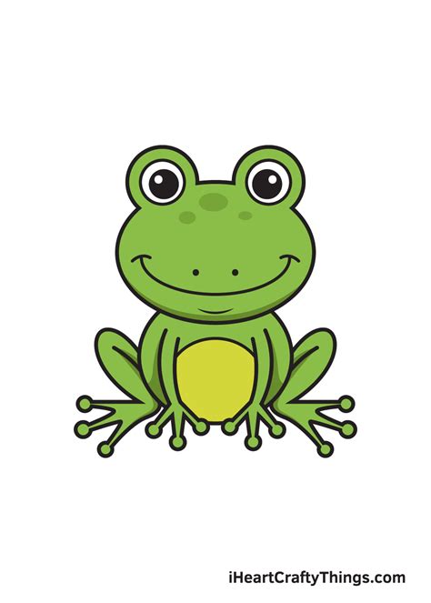 Frog Drawing — How To Draw A Frog Step By Step