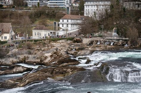 Premium Photo | Rhine falls the largest waterfall in europe schaffhausen switzerland