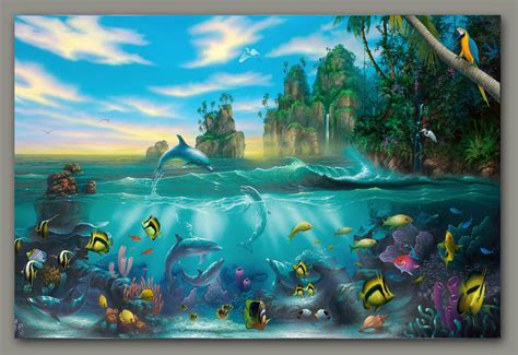 Paradise Painting by artist David Miller