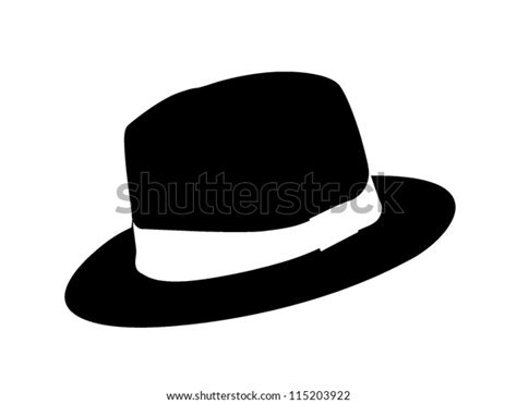 Fedora Hat Style Clip Art Illustration Stock Illustration 115203922