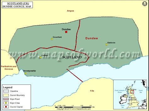 Dundee Scotland Map | Dundee Council Map