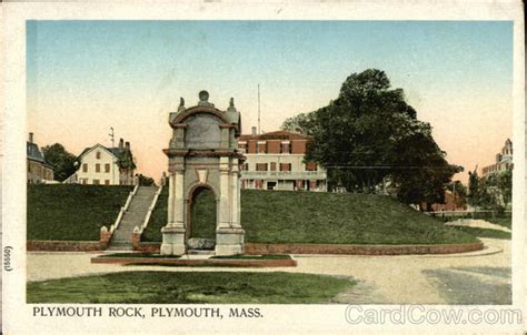 Plymouth Rock Massachusetts Postcard