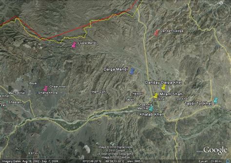 Faces of Our Enemy: Map of North Waziristan (Central Portion)