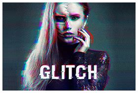 Glitch Photoshop Action | CyberMania