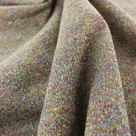 French terry fabric - Rainbow grey lurex - Ma Petite Mercerie