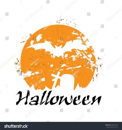 Spooky Halloween Vector Format Logo Design Stock Vector (Royalty Free ...